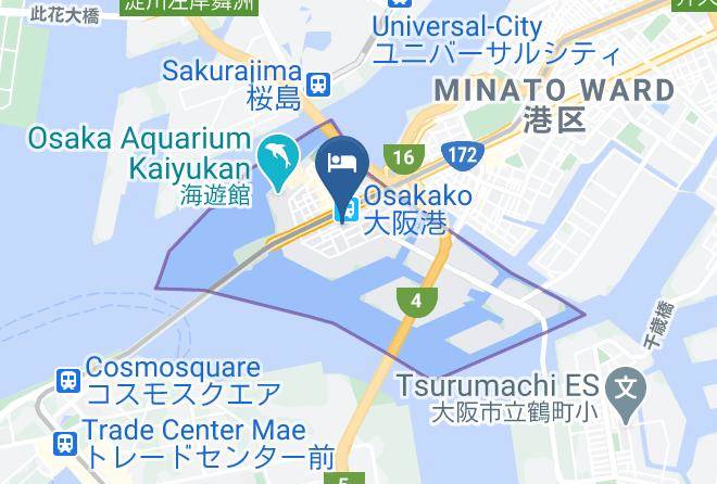 Osaka City Minato Ward - Costiera Kaiyukan Maps