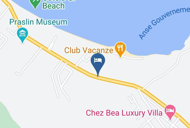 Baie Sainte Anne - Cote D'or Lodge Club Vacanze Maps