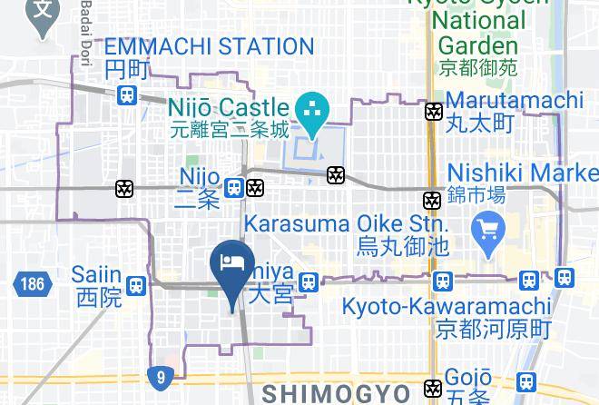 Kyoto City Nakagyo Ward - Coto Kyoto Shijoomiya 1 Maps