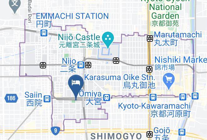 Kyoto City Nakagyo Ward - Coto Kyoto Shijoomiya 2 Maps
