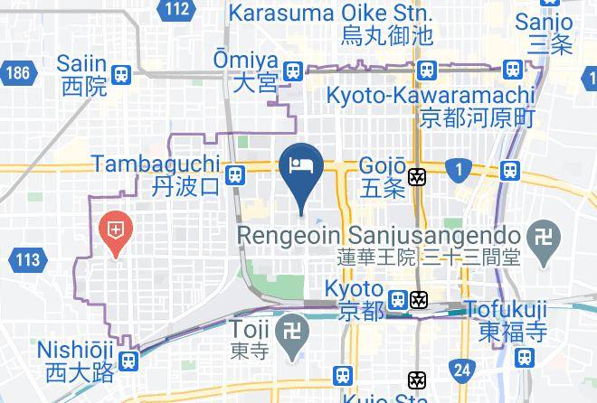 Kyoto City Shimogyo Ward - Coto Kyoto Sichijoomiya Maps
