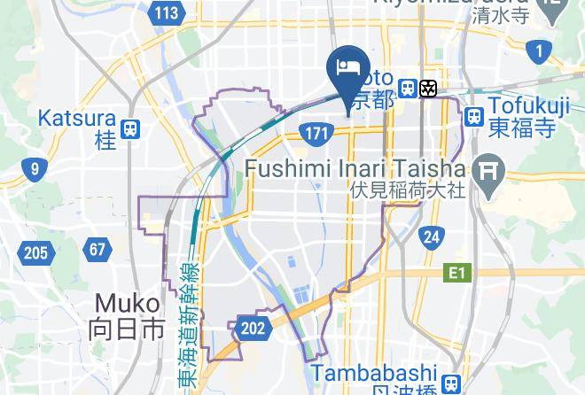 Kyoto City Minami Ward - Coto Kyoto Toji 4 Maps