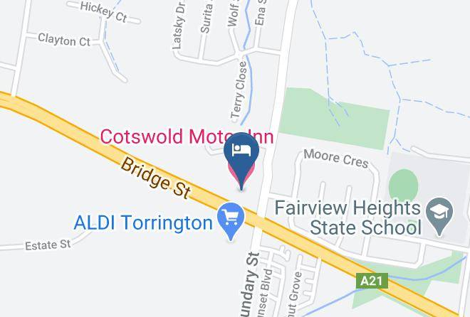 Toowoomba - Cotswold Motor Inn Maps
