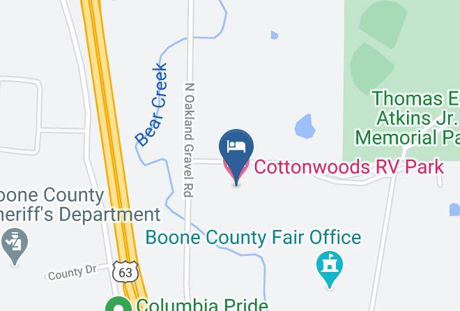 Boone - Cottonwoods Rv Park Maps