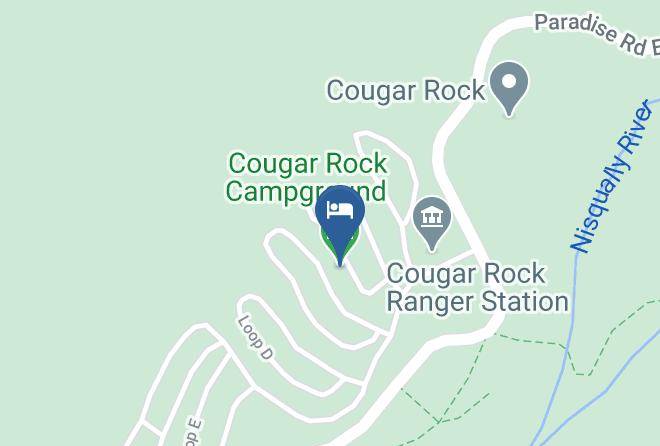 Cougar Rock Campground Harita - Washington - Pierce