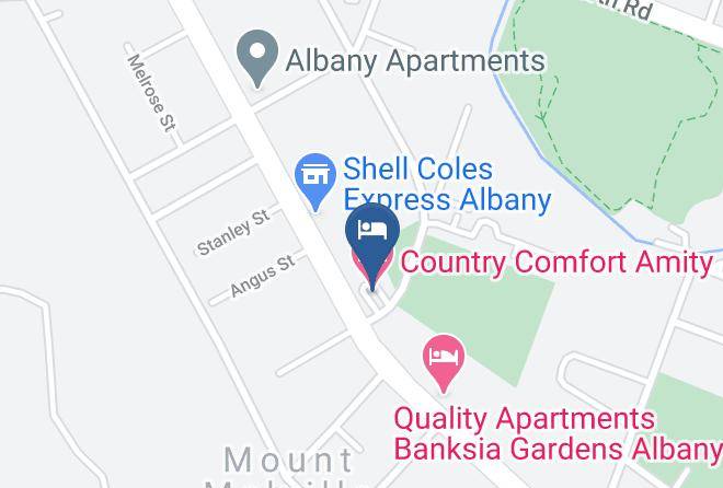 Albany - Country Comfort Amity Motel Maps