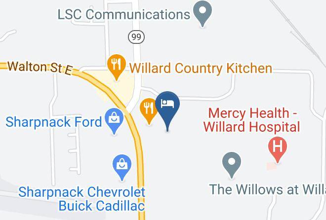 Huron - Country Hearth Inn & Suites Willard Maps