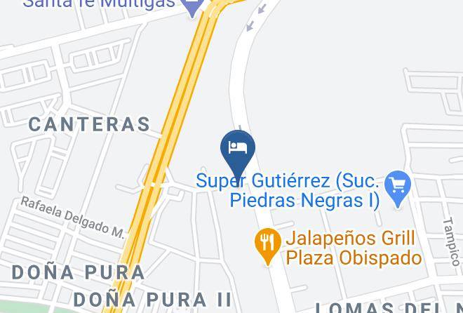 Piedras Negras - Country Hill Hotel Maps