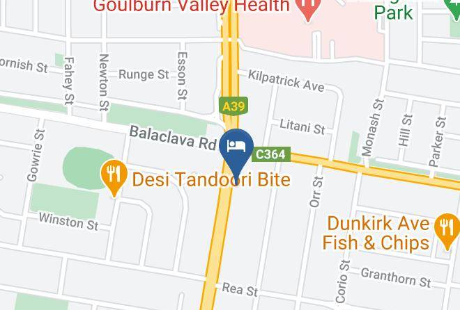 Greater Shepparton - Country Home Motor Inn Maps