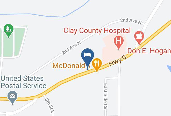 Clay - Country Inn Motel Maps