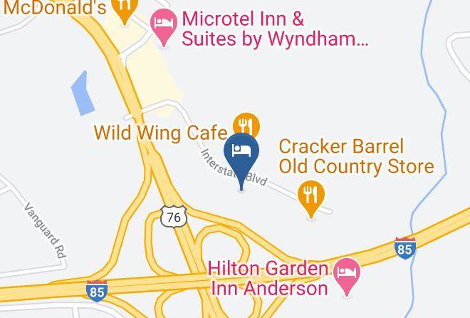 Anderson - Country Inn & Suites By Radisson Anderson Sc Maps