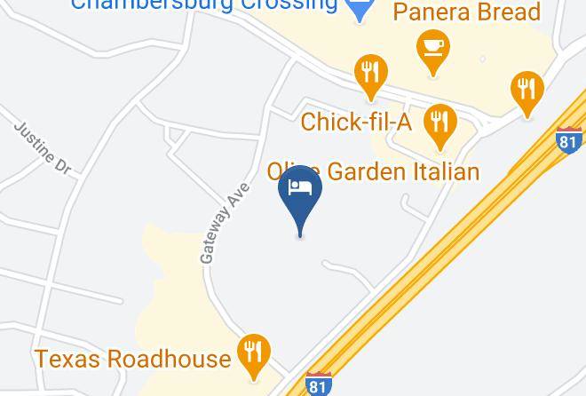 Country Inn & Suites By Radisson Chambersburg Pa Map