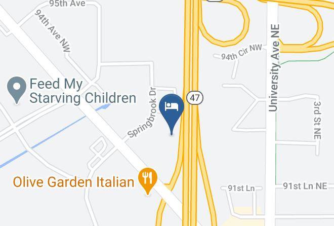 Country Inn & Suites By Radisson Coon Rapids Mn Map