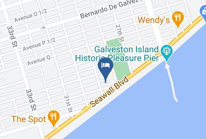 Galveston - Country Inn & Suites By Radisson Galveston Beach Tx Maps
