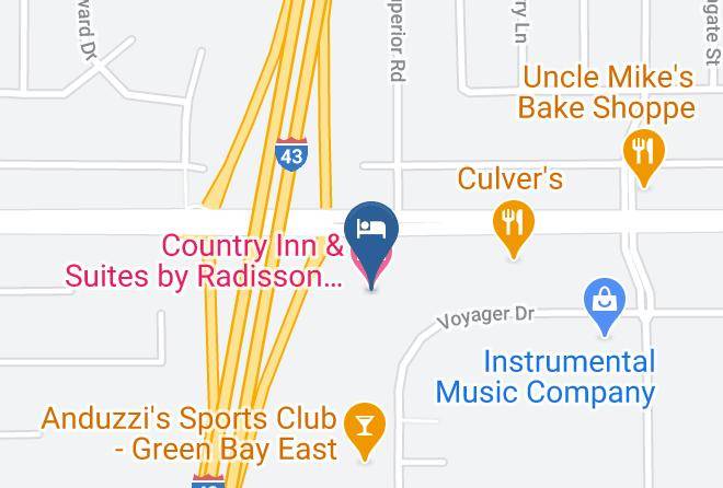 Brown - Country Inn & Suites By Radisson Green Bay East Wi Maps