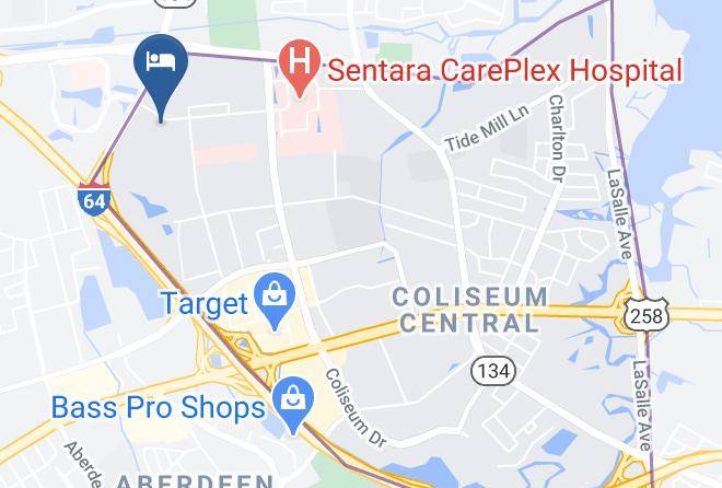 Hampton City - Country Inn & Suites By Radisson Hampton Va Maps