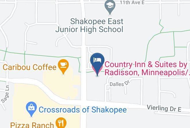 Country Inn & Suites By Radisson Minneapolis Shakopee Mn Map