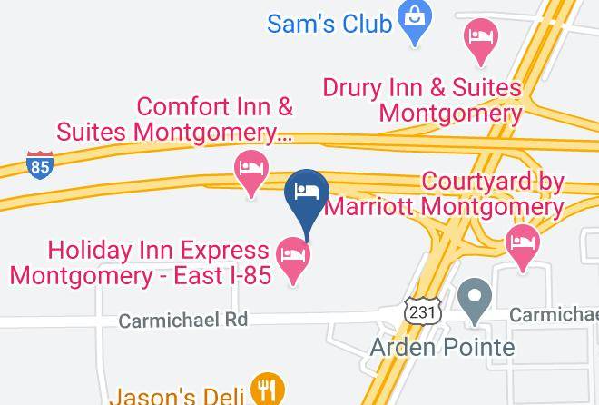 Montgomery - Country Inn & Suites By Radisson Montgomery East Al Maps