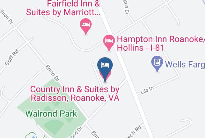 Roanoke - Country Inn & Suites By Radisson Roanoke Va Maps