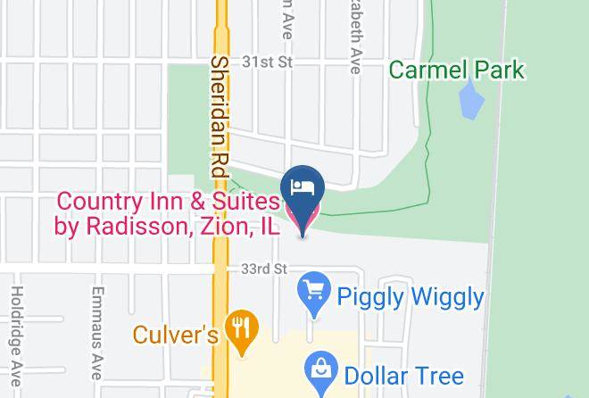 Lake - Country Inn & Suites By Radisson Zion Il Maps