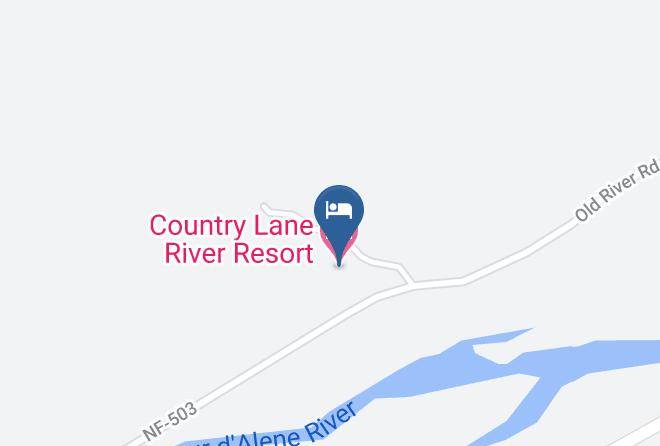 Shoshone - Country Lane River Resort Maps