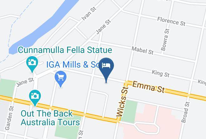 Country Way Motor Inn Map