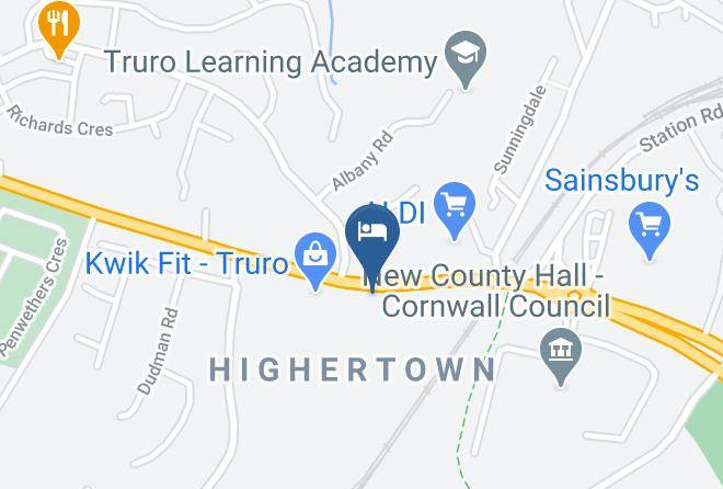 County Arms Truro Map