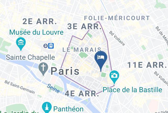 Paris - Cour Des Vosges Maps
