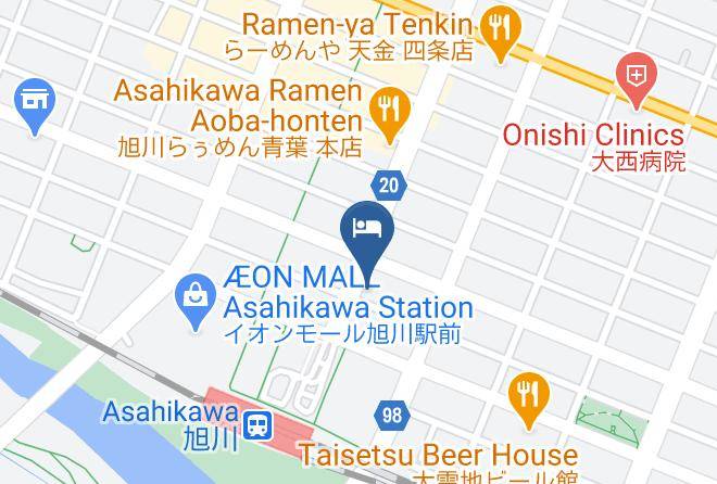 Asahikawa City - Court Hotel Asahikawa Maps