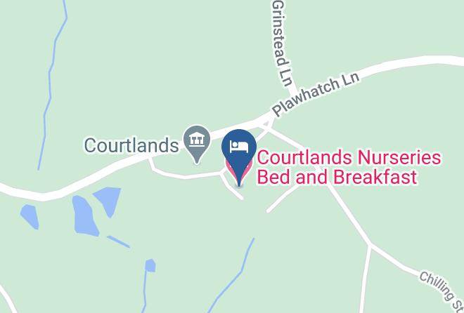 West Sussex - Courtlands Nurseries Bed And Breakfast Maps