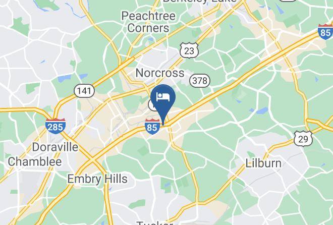 Gwinnett - Courtyard By Marriott Atlanta Norcross I 85 Maps