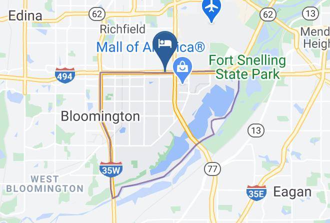 Hennepin - Courtyard By Marriott Bloomington By Mall Of America Maps
