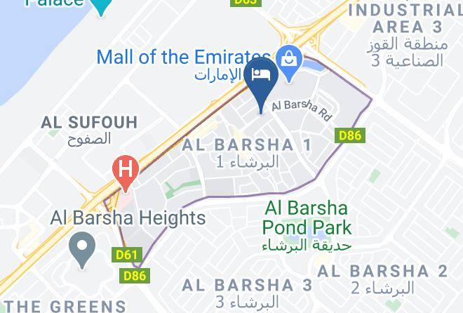 Dubai - Courtyard By Marriott Al Barsha Dubai Maps