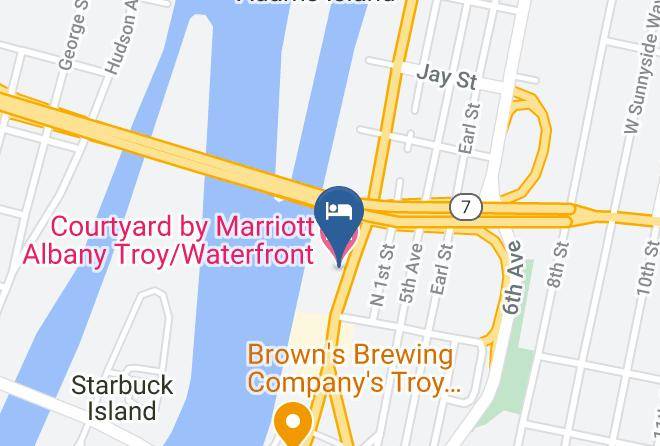 Rensselaer - Courtyard By Marriott Albany Troy Waterfront Maps