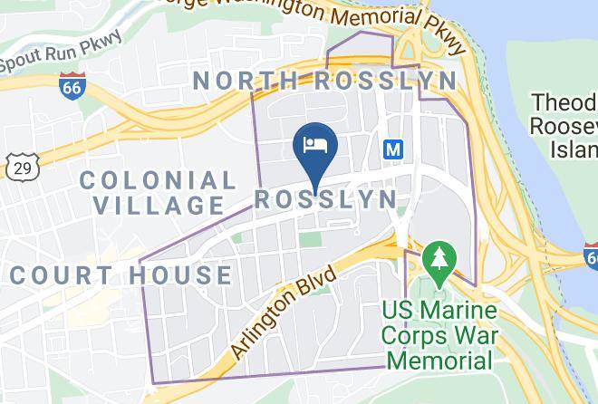 Arlington - Courtyard By Marriott Arlington Rosslyn Maps