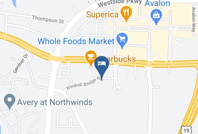 Courtyard By Marriott Atlanta Alpharetta Avalon Area Map