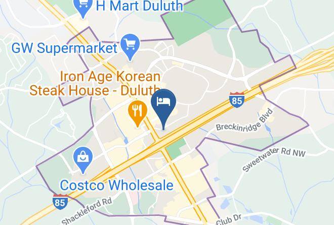 Gwinnett - Courtyard By Marriott Atlanta Duluth Gwinnett Place Maps