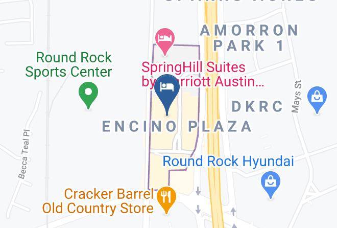 Courtyard By Marriott Austin Round Rock Map