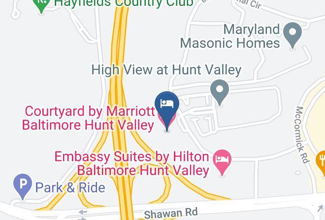 Baltimore - Courtyard By Marriott Baltimore Hunt Valley Maps