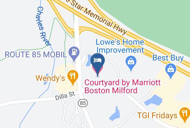 Worcester - Courtyard By Marriott Boston Milford Maps