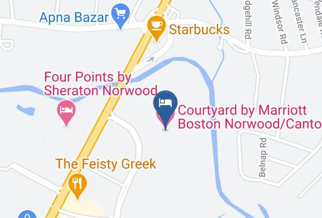 Norfolk - Courtyard By Marriott Boston Norwood Canton Maps