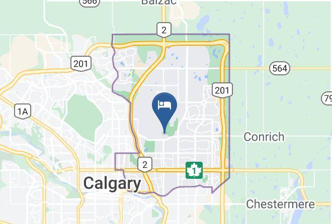 Courtyard By Marriott Calgary Airport Map