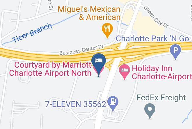 Mecklenburg - Courtyard By Marriott Charlotte Airport North Maps