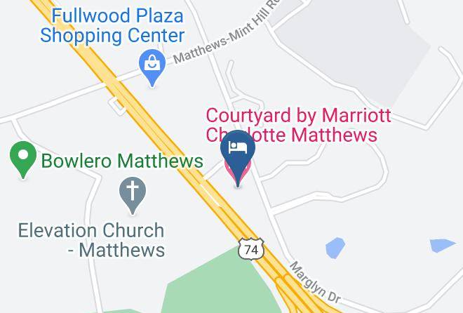 Mecklenburg - Courtyard By Marriott Charlotte Matthews Maps