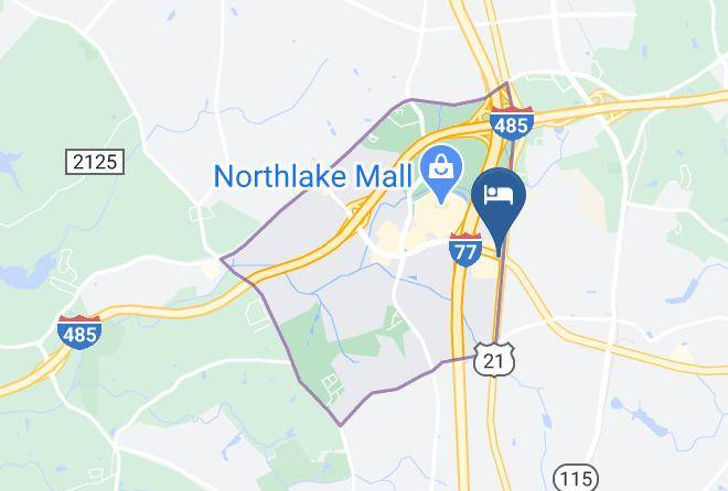 Mecklenburg - Courtyard By Marriott Charlotte Northlake Maps