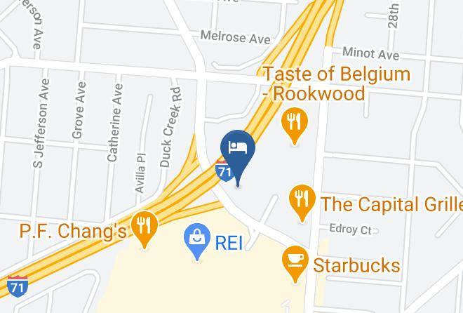 Hamilton - Courtyard By Marriott Cincinnati Midtown Rookwood Maps
