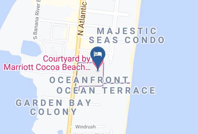 Brevard - Courtyard By Marriott Cocoa Beach Cape Canaveral Maps