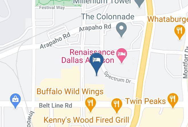 Dallas - Courtyard By Marriott Dallas Addison Quorum Drive Maps