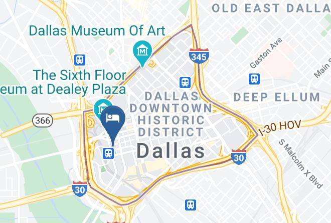 Courtyard By Marriott Dallas Downtown Reunion District Map
