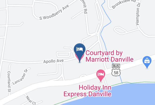 Courtyard By Marriott Danville Map